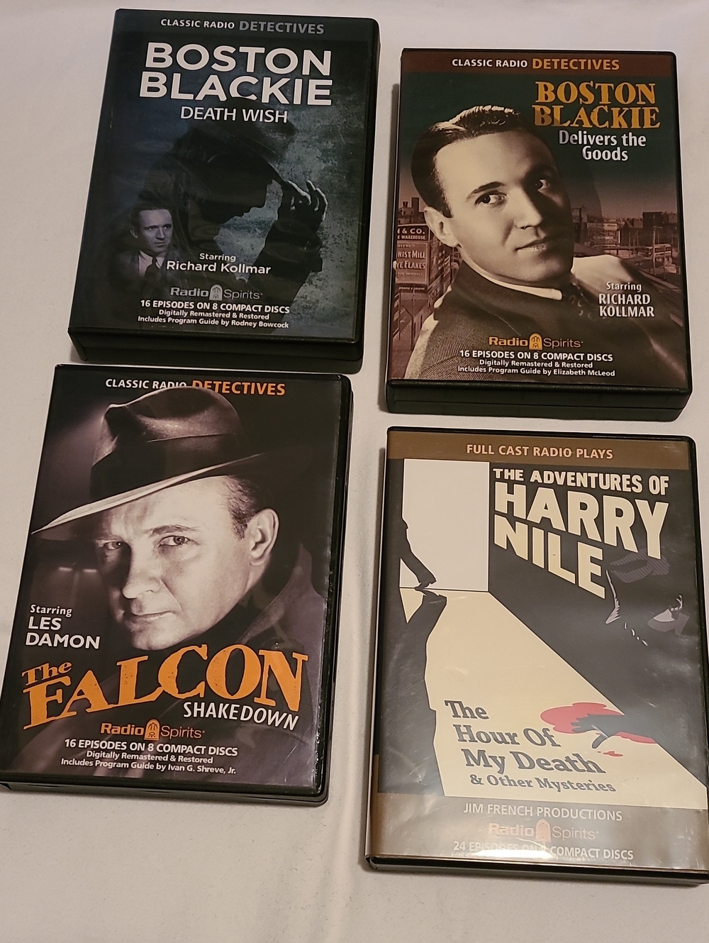Classic Radio Show Detectives, Spirits, Blackie Falcon Nile Compact Discs CDs